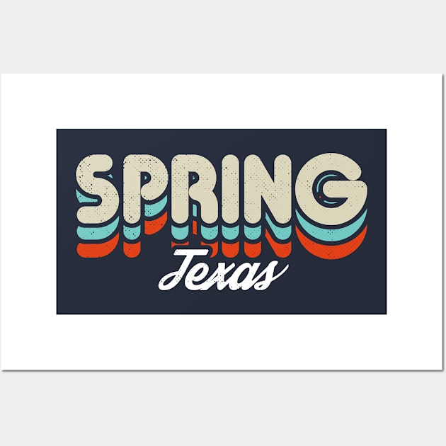 Retro Spring Texas Wall Art by rojakdesigns